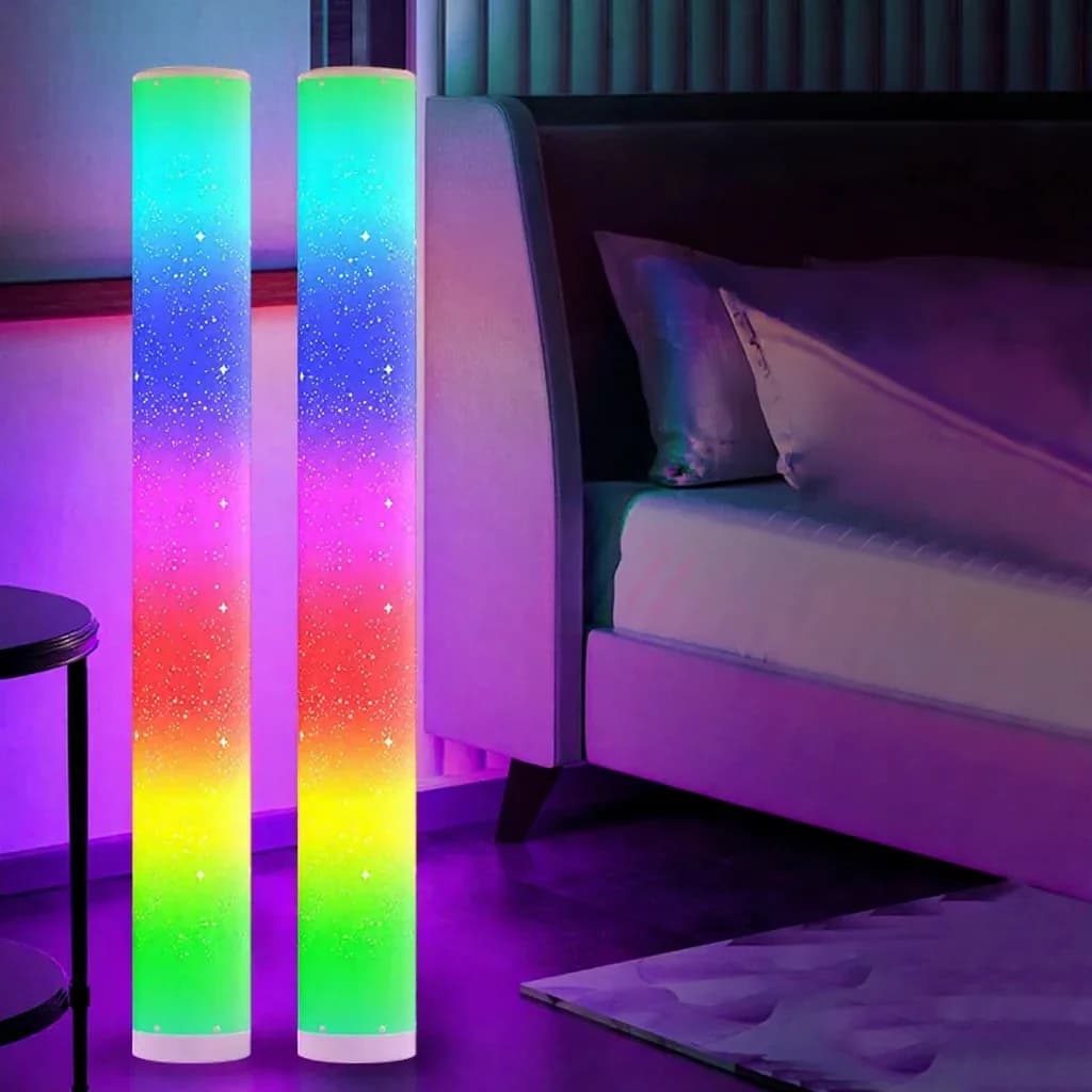 RGB LED grīdas lampa ar zvaigžņu efektu un tālvadības pulti