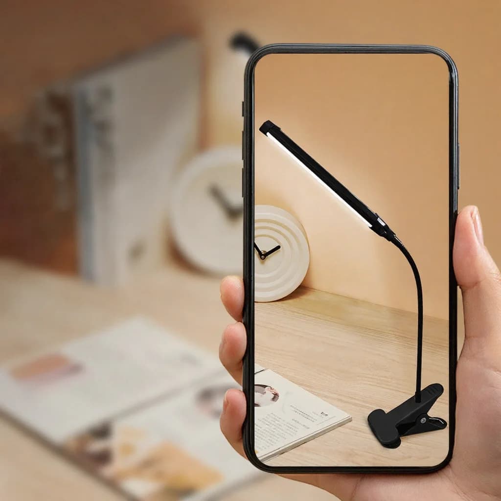 USB LED piespraužama galda lampa lasīšanai un mācībām