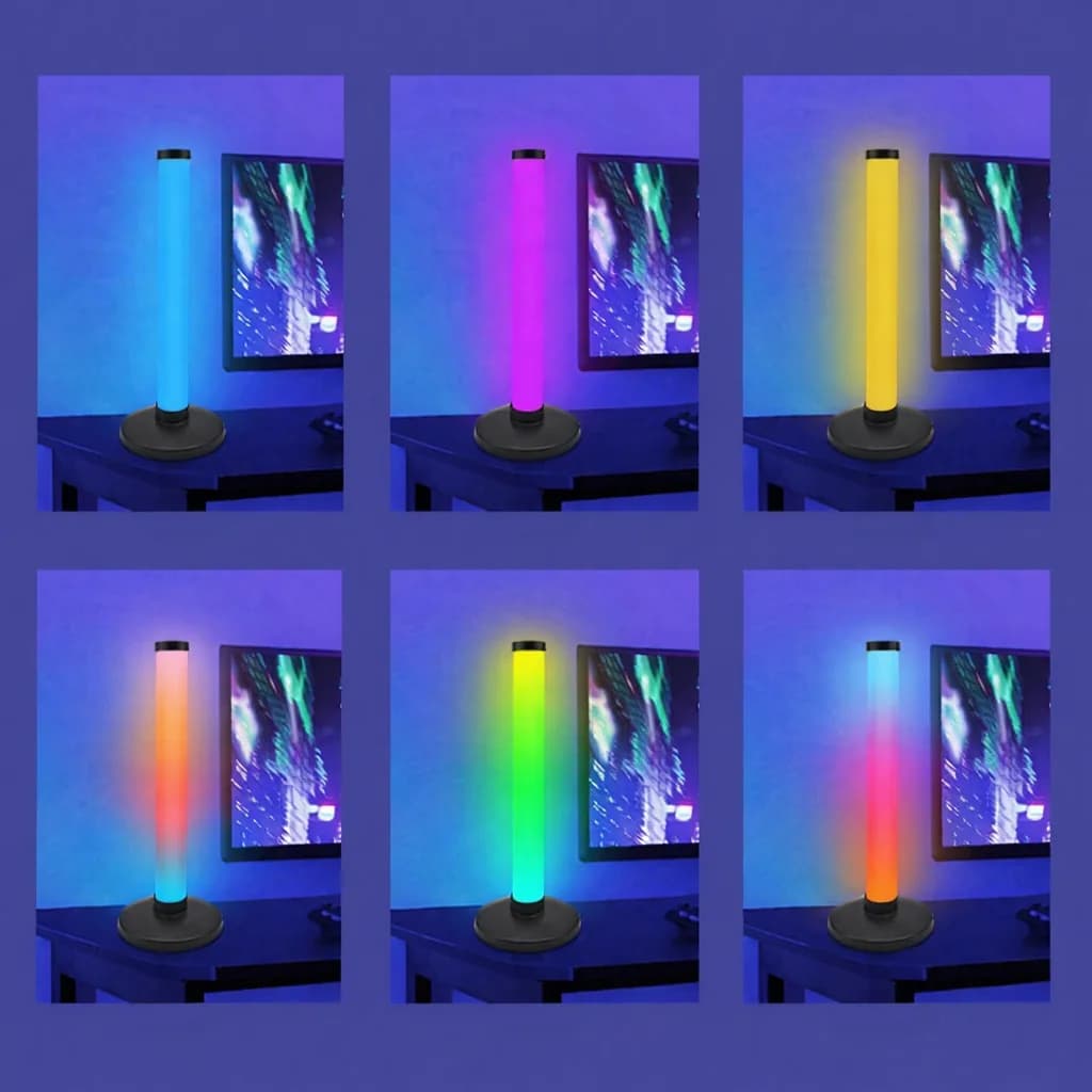 RGB atmosfēras lampa ar skaņas reakciju galda spēļu iestatījumiem