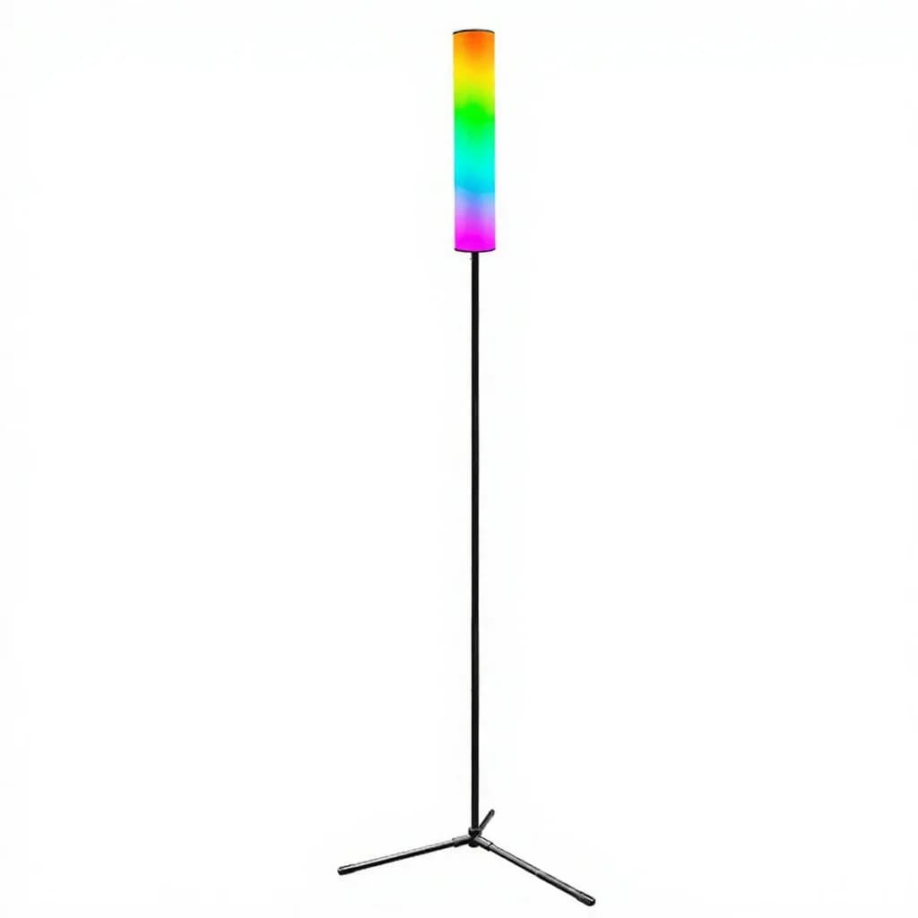 RGB LED statīva grīdas lampa ar tālvadības pulti guļamistabai un viesistabai