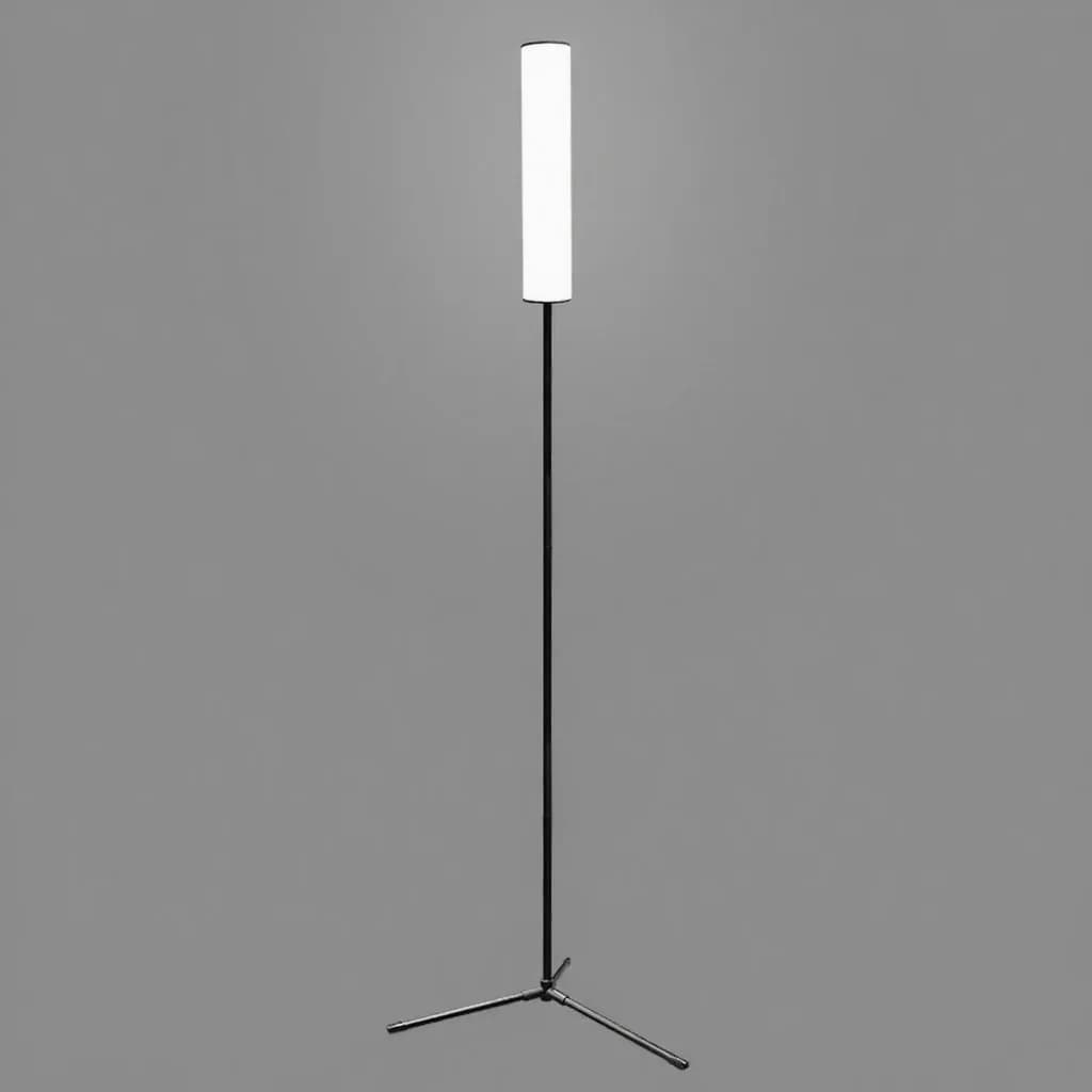 Regulējama augstuma LED grīdas lampa ar statīvu un trīs krāsu režīmiem
