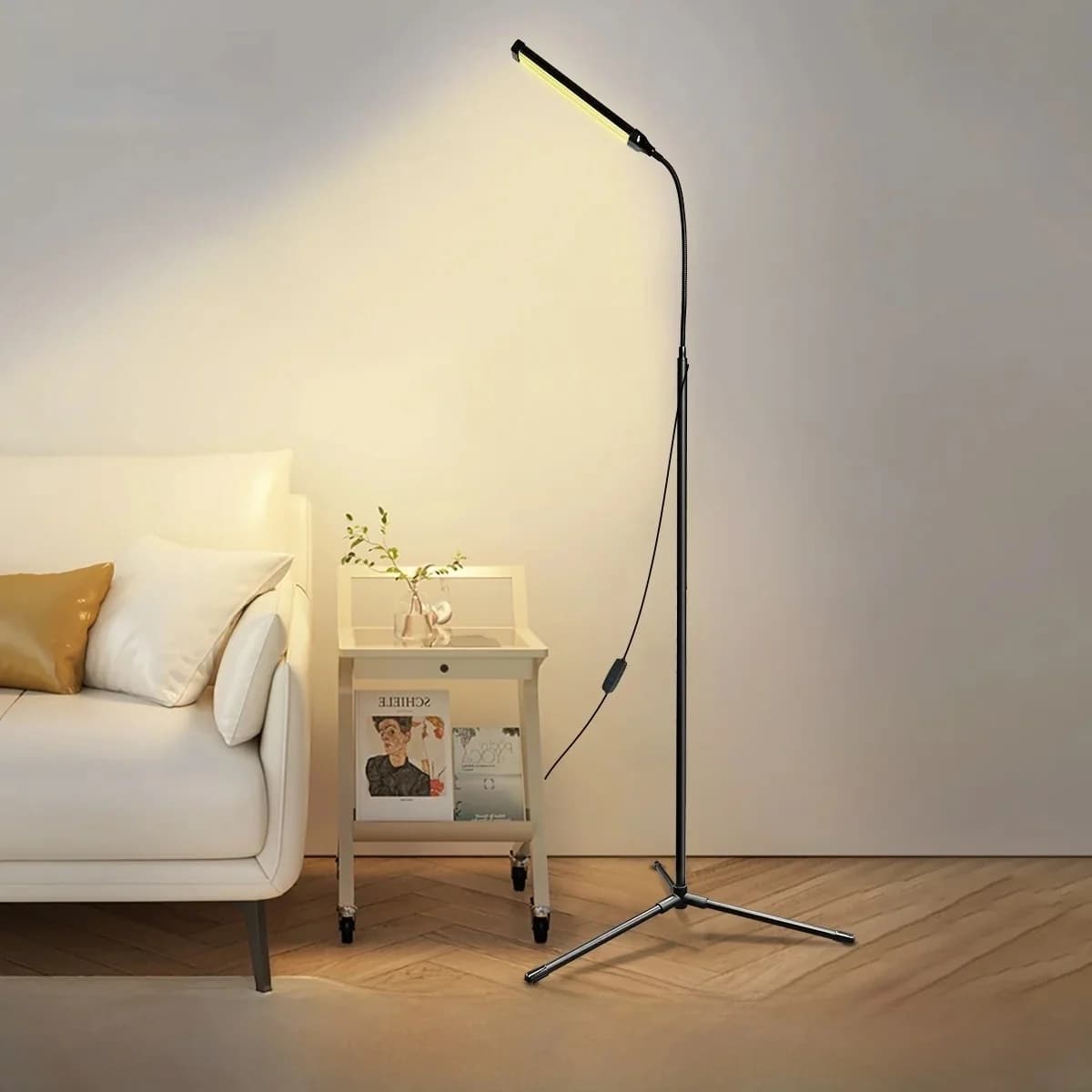 USB darbināma stāvlampa ar statīvu un trīs krāsu režīmiem