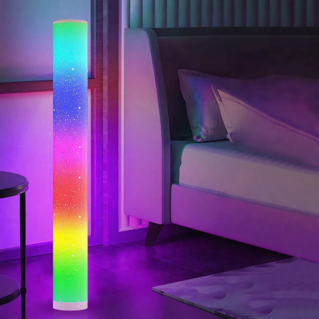 RGB LED grīdas lampa ar zvaigžņu rakstu, tālvadību un lietotni