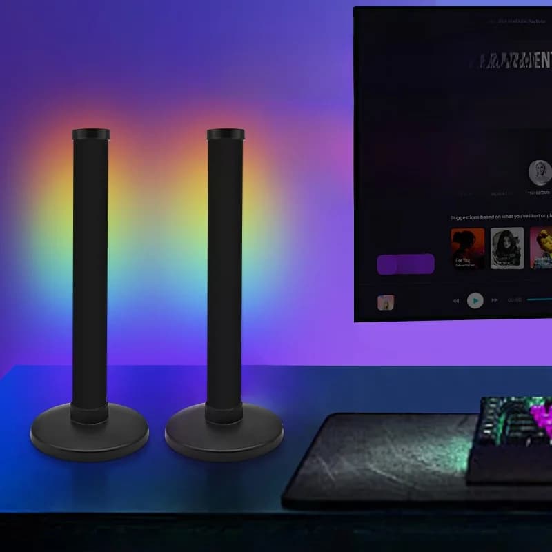 RGB atmosfēras lampa ar skaņas sinhronizāciju un lietotnes vadību galdam