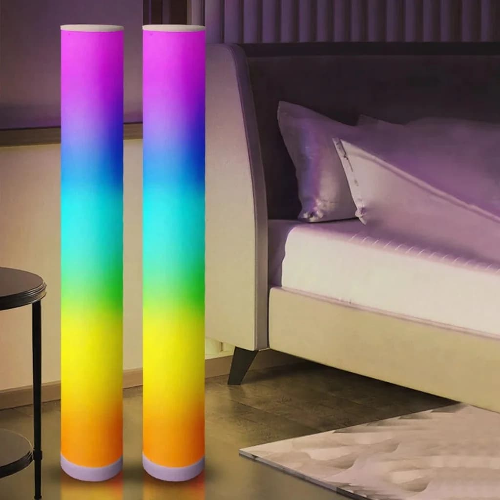 RGB grīdas lampa ar tālvadības pulti un lietotnes vadību spēļu telpai