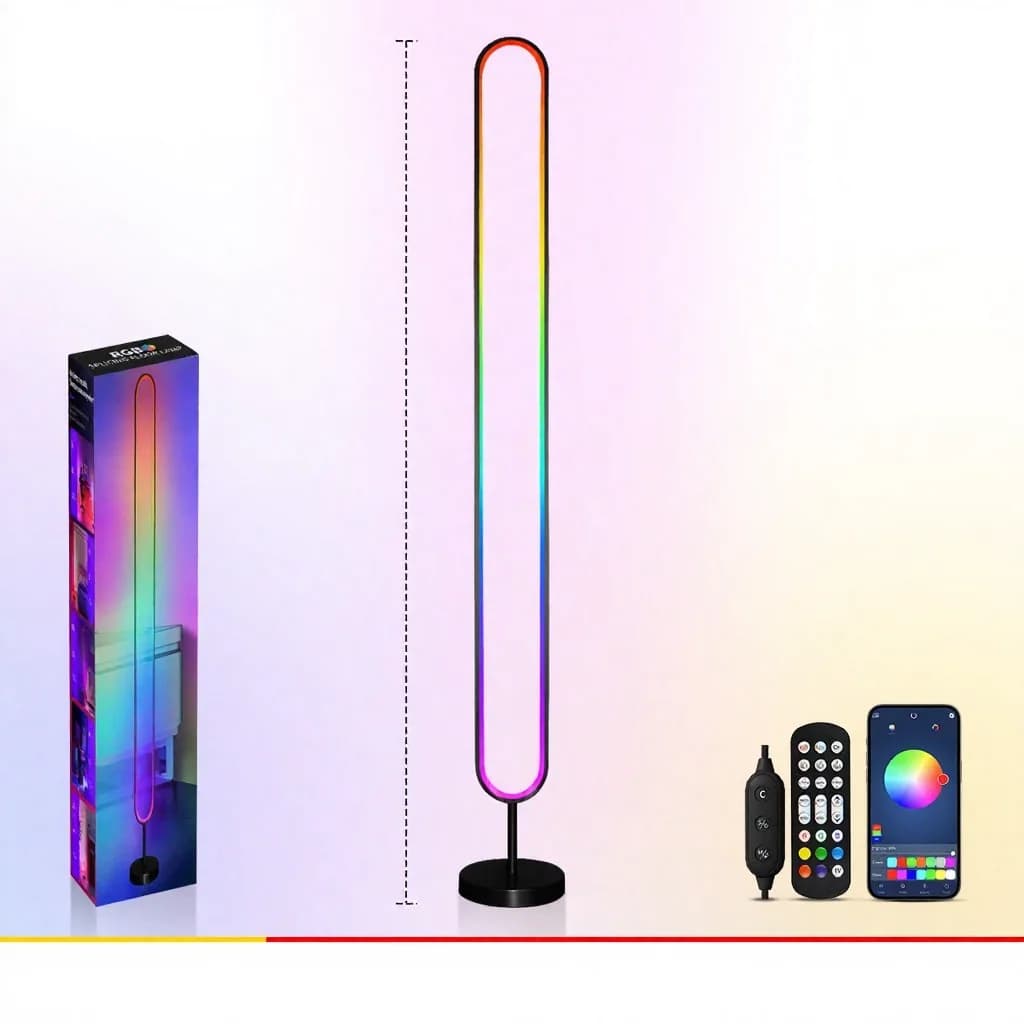RGB LED skaņas aktivizēta atmosfēras gaisma ar lietotnes vadību