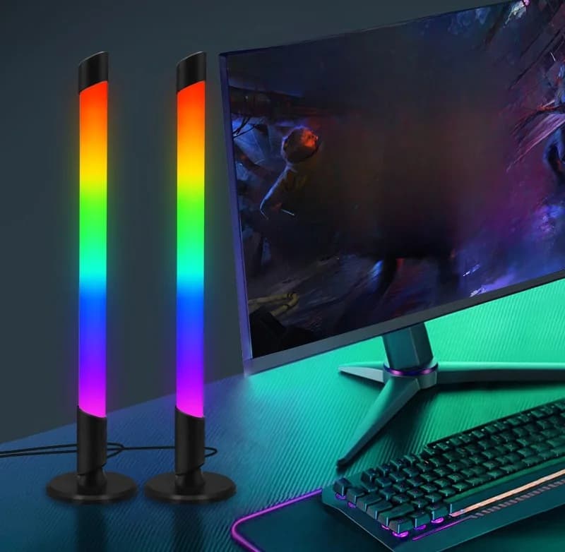 USB RGB atmosfēras gaisma ar mūzikas sinhronizāciju spēļu darbvirsmai