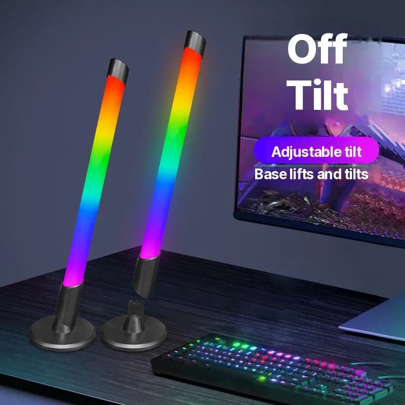 USB RGB atmosfēras gaisma ar mūzikas sinhronizāciju spēļu darbvirsmai