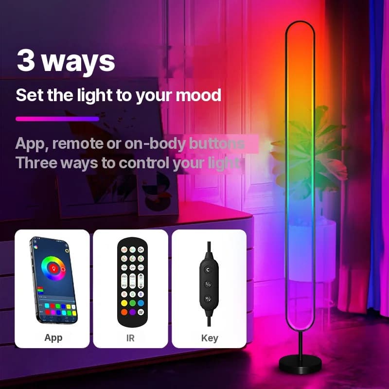 RGB LED skaņas aktivizēta atmosfēras gaisma ar lietotnes vadību