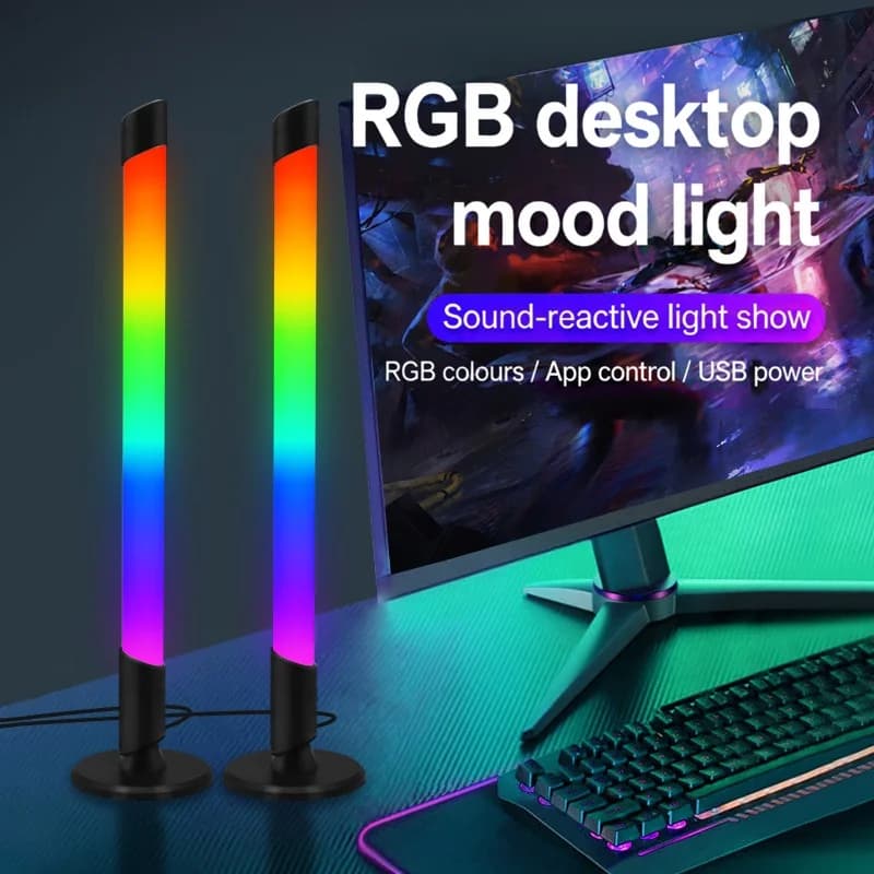 USB RGB atmosfēras gaisma ar mūzikas sinhronizāciju spēļu darbvirsmai