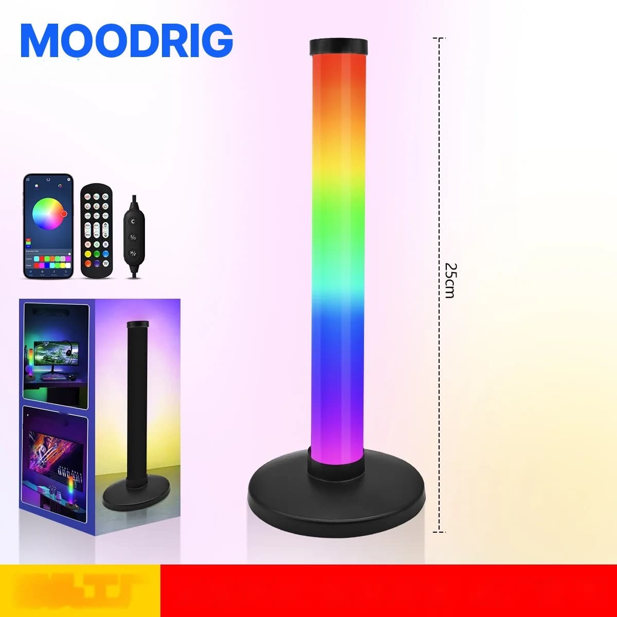 RGB atmosfēras lampa ar skaņas reakciju galda spēļu iestatījumiem