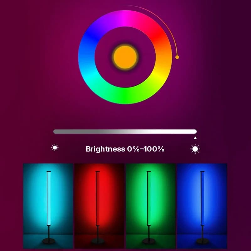 RGB LED galda atmosfēras lampa ar mūzikas sinhronizāciju un aplikācijas vadību