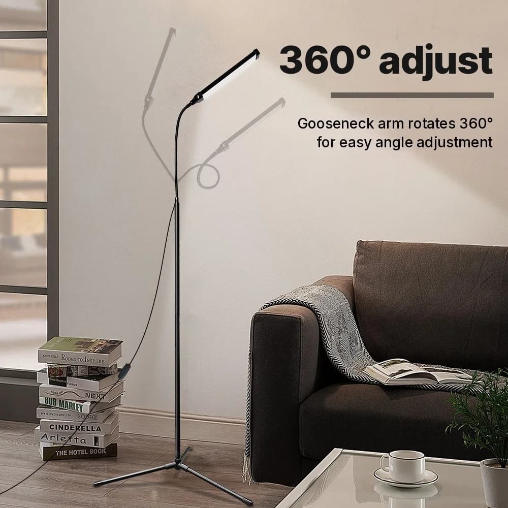 USB darbināma stāvlampa ar statīvu un trīs krāsu režīmiem