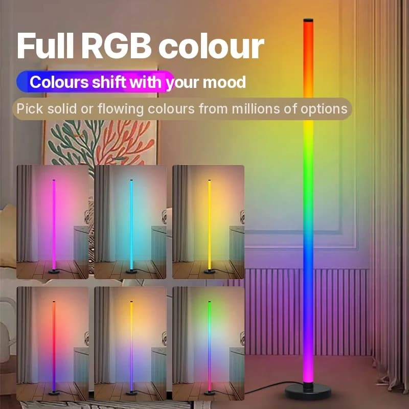 RGB modulārā grīdas lampa ar mūzikas sinhronizāciju un lietotnes vadību