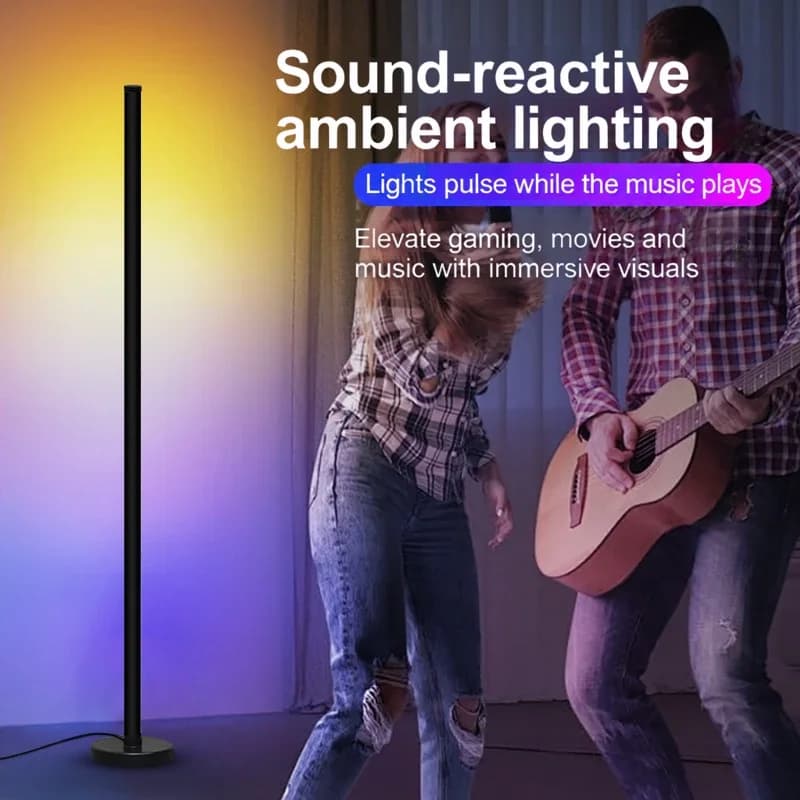 RGB modulārā grīdas lampa ar mūzikas sinhronizāciju un lietotnes vadību