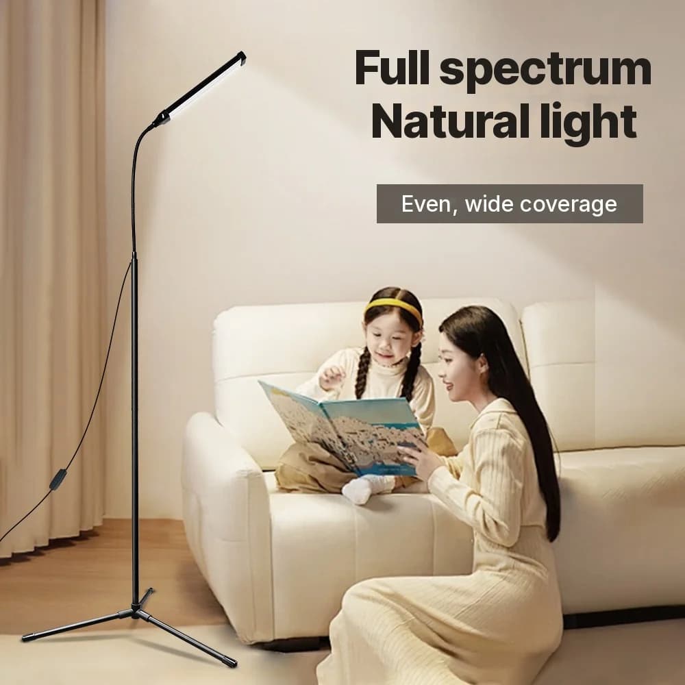 USB darbināma stāvlampa ar statīvu un trīs krāsu režīmiem