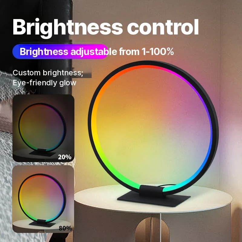 RGB LED atmosfēras nakts lampa ar mūzikas sinhronizāciju